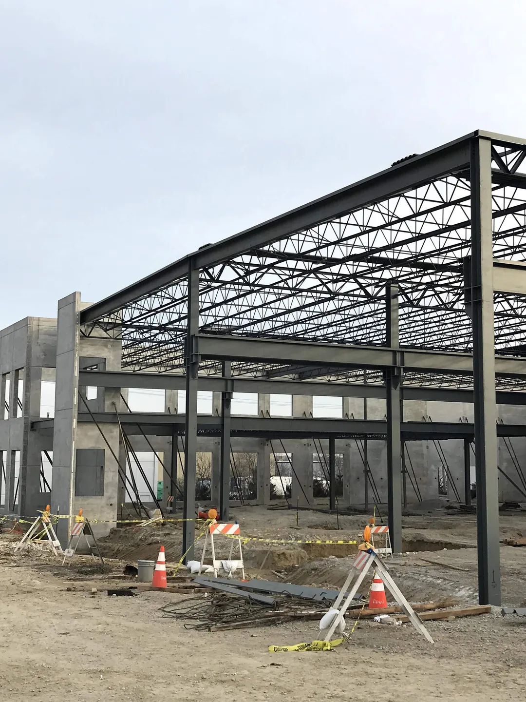 Bulldog Cartage: the corner of the frame at the office end