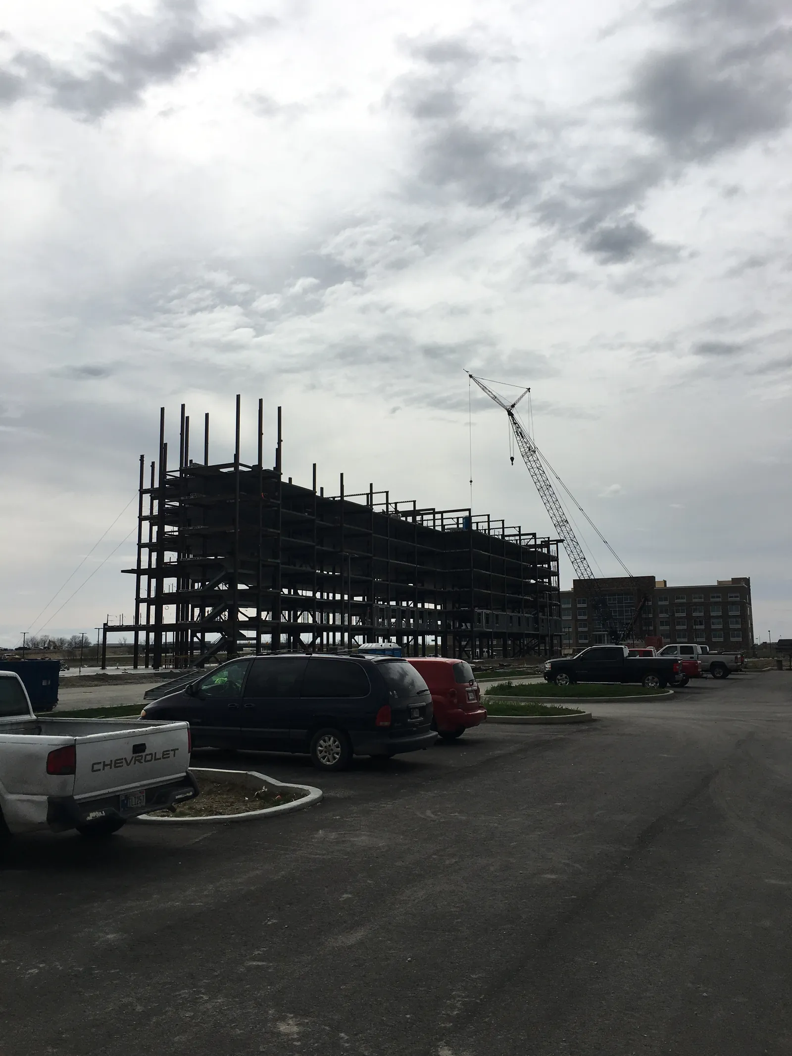 Embassy Suites frame rising floor by floor