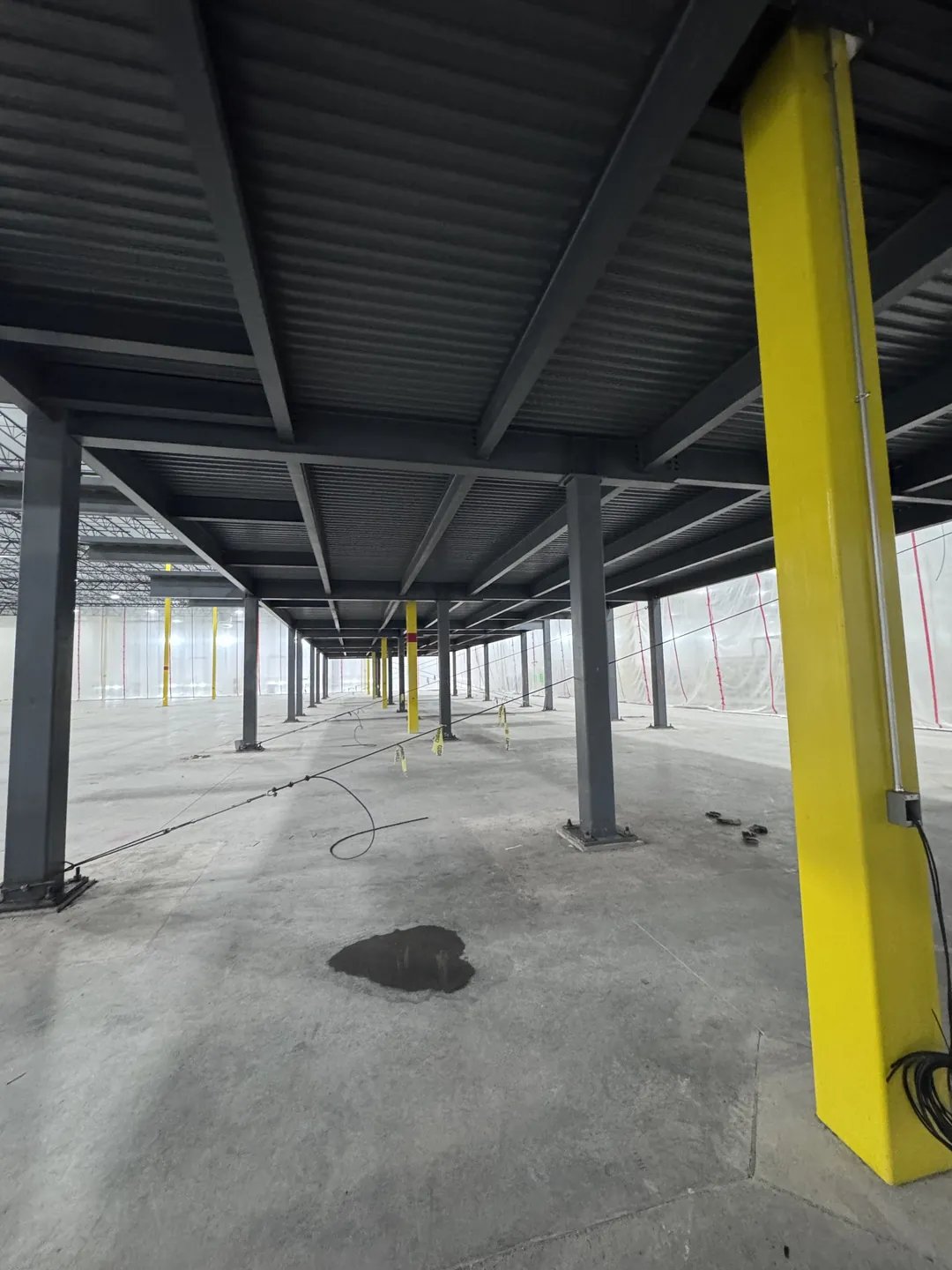 Project Maverick: under the mezzanine beside a building column